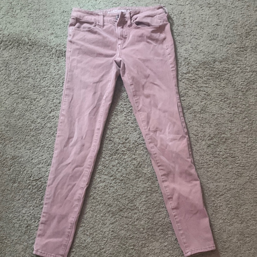 American Eagle Light Pink/Salmon Jeggings